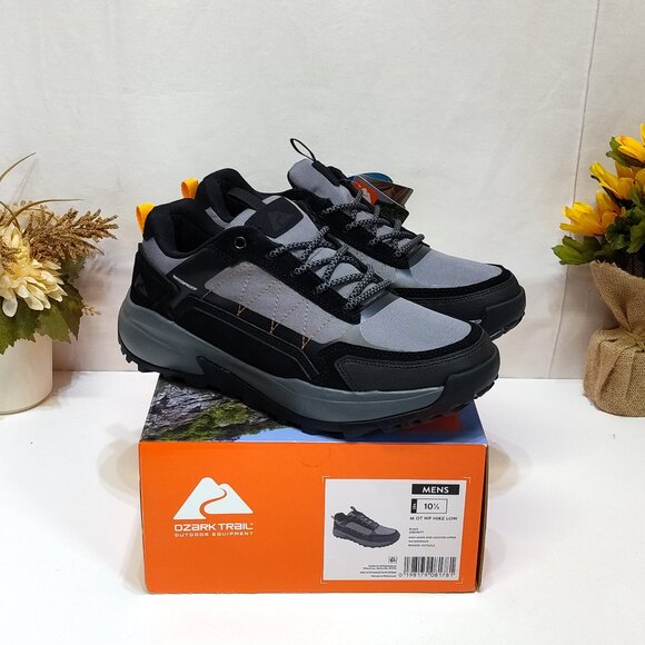 Ozark Trail Waterproof Hikers Low-Top Men's 10.5 Leather Upper Outdoor Trail NIB - Picture 1 of 13